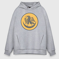 Толстовка оверсайз мужская Пальмира Total War: Rome II - Empire Divided, цвет: меланж