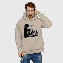 Толстовка оверсайз мужская Команда Семь смертных грехов, цвет: миндальный — фото 2