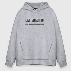 Толстовка оверсайз мужская Limited edition, цвет: меланж