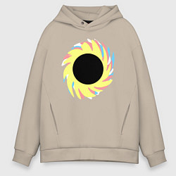 Толстовка оверсайз мужская Простая червоточина, цвет: миндальный