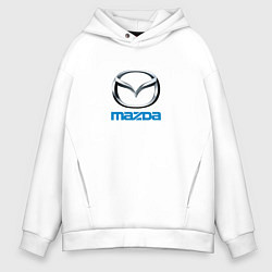 Толстовка оверсайз мужская Mazda sport brend, цвет: белый