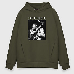 Толстовка оверсайз мужская Tribute to Ike Quebec, цвет: хаки