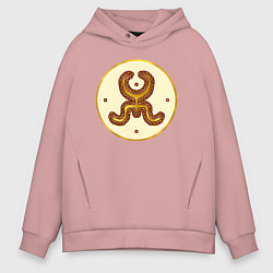 Толстовка оверсайз мужская Белые гунны из Total War: Attila, цвет: пыльно-розовый