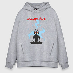 Толстовка оверсайз мужская Муравейпер, цвет: меланж