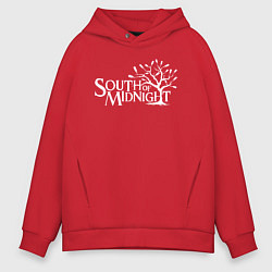 Толстовка оверсайз мужская South of midnight logo, цвет: красный