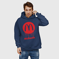 Толстовка оверсайз мужская Mcdeath, цвет: тёмно-синий — фото 2