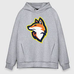 Толстовка оверсайз мужская Fox team, цвет: меланж