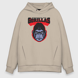 Толстовка оверсайз мужская Gorillas MMA, цвет: миндальный