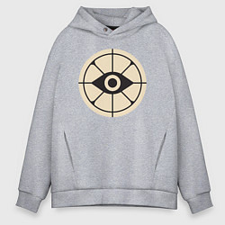 Толстовка оверсайз мужская Глаз в прицеле deadlock, цвет: меланж
