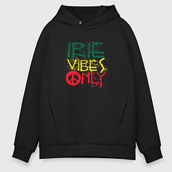 Толстовка оверсайз мужская Irie vibes only, цвет: черный