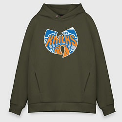 Толстовка оверсайз мужская Wu-tang knicks, цвет: хаки