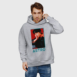 Толстовка оверсайз мужская Astro Юн Сан Ха, цвет: меланж — фото 2