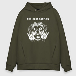 Толстовка оверсайз мужская The Cranberries rock dog, цвет: хаки