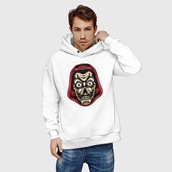 Толстовка оверсайз мужская Dead professor, цвет: белый — фото 2