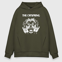 Толстовка оверсайз мужская The Offspring rock dog, цвет: хаки