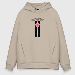 Толстовка оверсайз мужская Squid Game - Gift, цвет: миндальный