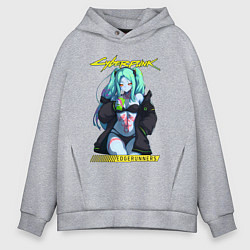 Толстовка оверсайз мужская Edge runners - rebecca, цвет: меланж