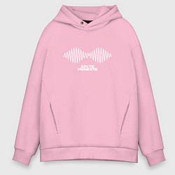 Толстовка оверсайз мужская Arctic Monkeys logo, цвет: светло-розовый