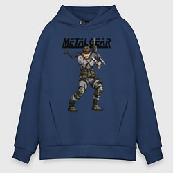 Толстовка оверсайз мужская Snake Solid soldier, цвет: тёмно-синий