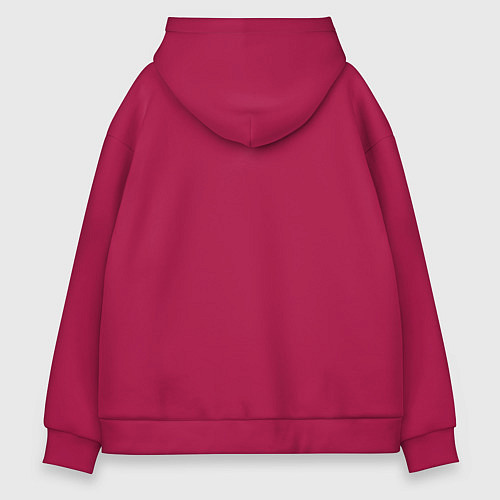 Мужское худи оверсайз Басист нужнее всех / Маджента – фото 2