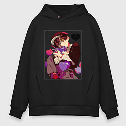 Толстовка оверсайз мужская Туалетный мальчик Ханако, цвет: черный