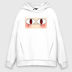 Толстовка оверсайз мужская Neco Arc Face meme, цвет: белый