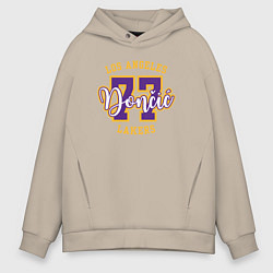Толстовка оверсайз мужская Luka Doncic - Lakers, цвет: миндальный