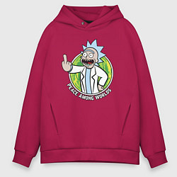 Толстовка оверсайз мужская Vault Rick, цвет: маджента