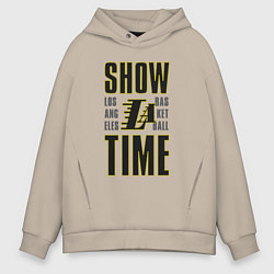 Толстовка оверсайз мужская Lakers show time, цвет: миндальный