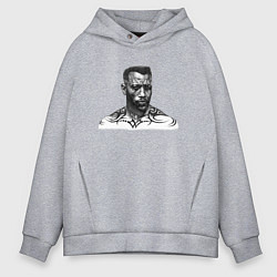 Толстовка оверсайз мужская Уэсли Снайпс в фильме Блэйд, цвет: меланж