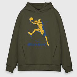 Толстовка оверсайз мужская Warriors baller, цвет: хаки
