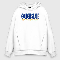 Толстовка оверсайз мужская Golden State basketball, цвет: белый