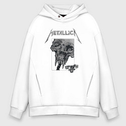 Толстовка оверсайз мужская Metallica The Unforgiven, цвет: белый