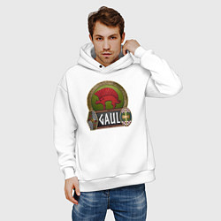 Толстовка оверсайз мужская Галлы: кельтская символика, цвет: белый — фото 2