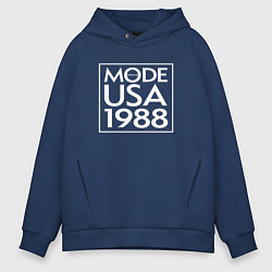 Толстовка оверсайз мужская Depeche Mode - Mode usa 1988, цвет: тёмно-синий