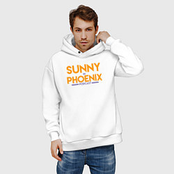 Толстовка оверсайз мужская Sunny in Phoenix, цвет: белый — фото 2