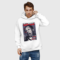 Толстовка оверсайз мужская Asap Rocky billboard, цвет: белый — фото 2
