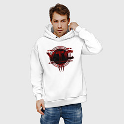 Толстовка оверсайз мужская Roman Reigns ytc wwe logo, цвет: белый — фото 2