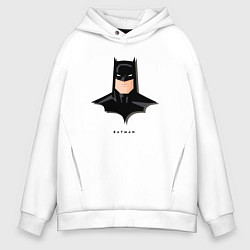 Толстовка оверсайз мужская Batman comics, цвет: белый