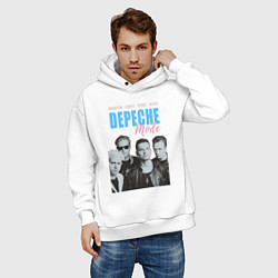 Толстовка оверсайз мужская Depeche Mode Violator portrait, цвет: белый — фото 2