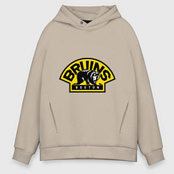 Толстовка оверсайз мужская HC Boston Bruins Label, цвет: миндальный