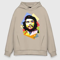 Толстовка оверсайз мужская Che Guevara Art, цвет: миндальный