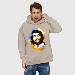 Толстовка оверсайз мужская Che Guevara Art, цвет: миндальный — фото 2