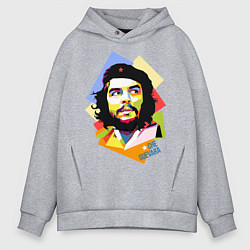 Толстовка оверсайз мужская Che Guevara Art, цвет: меланж