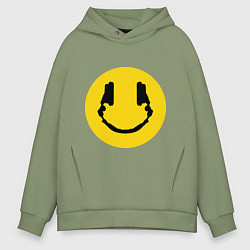 Толстовка оверсайз мужская Smile Music, цвет: авокадо