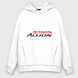 Толстовка оверсайз мужская Toyota Allion, цвет: белый