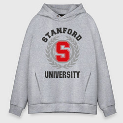 Толстовка оверсайз мужская Stanford University, цвет: меланж