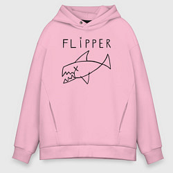 Толстовка оверсайз мужская Flipper, цвет: светло-розовый