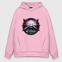Толстовка оверсайз мужская The Witcher 3, цвет: светло-розовый