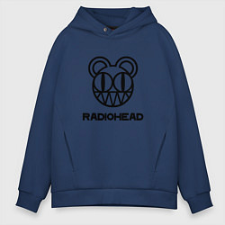 Толстовка оверсайз мужская Radiohead, цвет: тёмно-синий